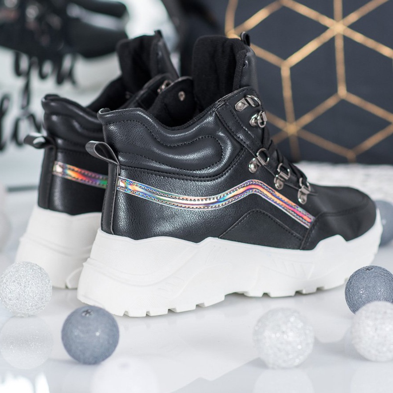 Ideal Shoes Botas da moda preto 2