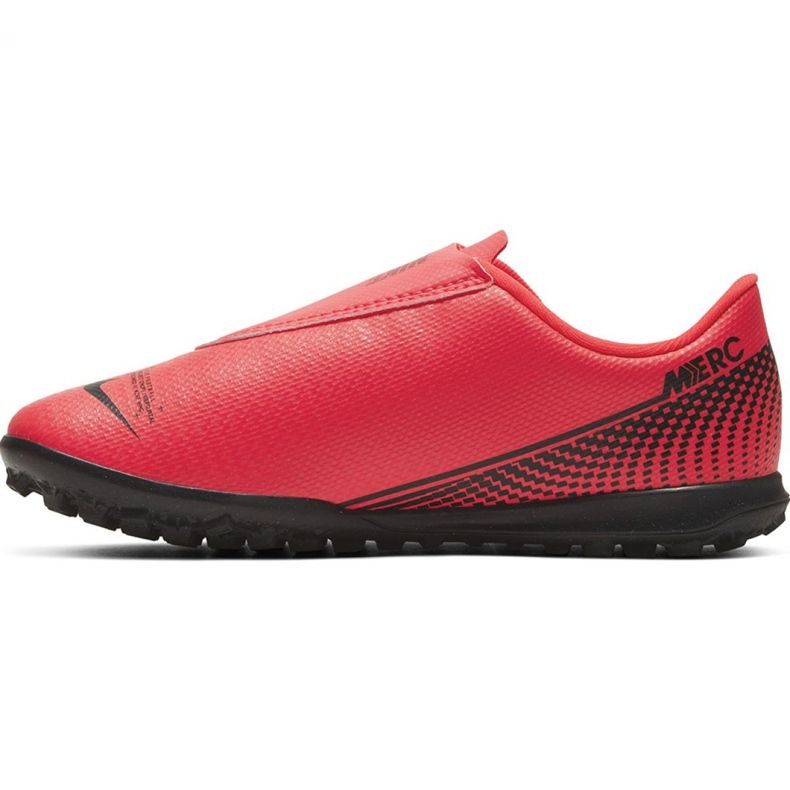 Chuteiras Nike Mercurial Vapor 13 Club Tf PS (V) Jr AT8178-606 vermelho vermelho 2