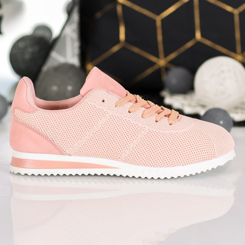 SHELOVET Sapatos amarrados na plataforma laranja rosa 2