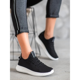 SHELOVET Calçados Esportivos Com Malha preto 2