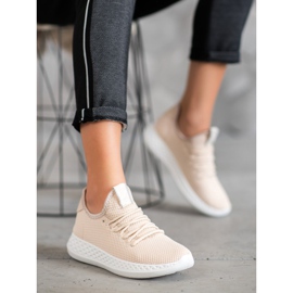 SHELOVET Calçados Esportivos Com Malha marrom 1