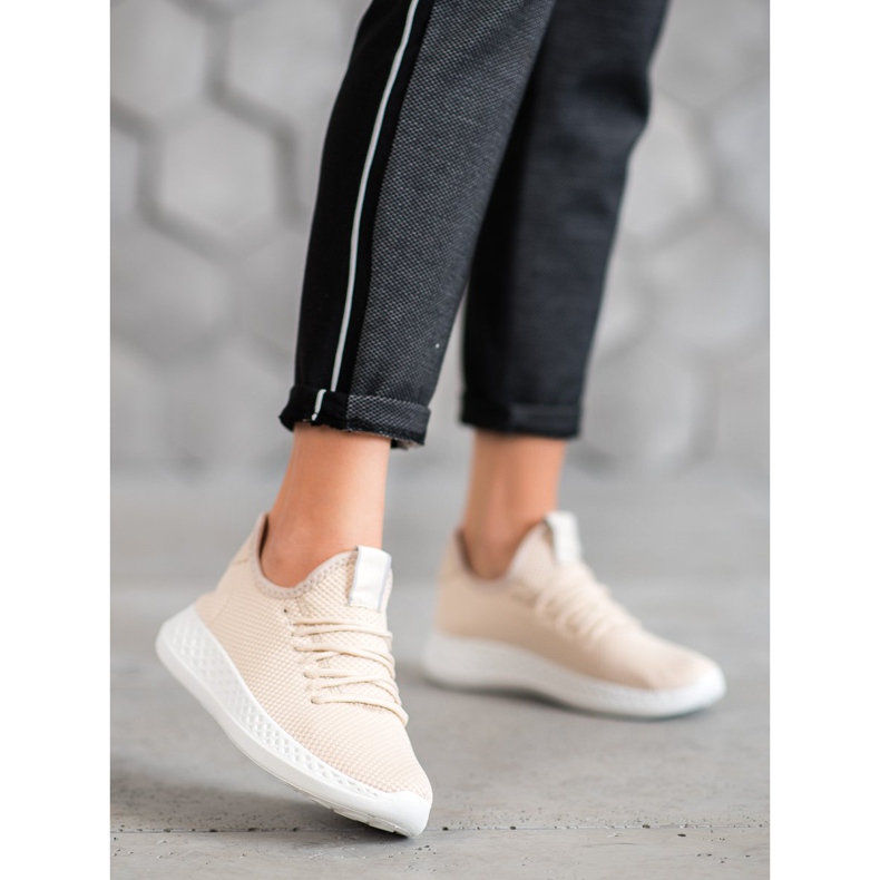 SHELOVET Calçados Esportivos Com Malha castanho 2