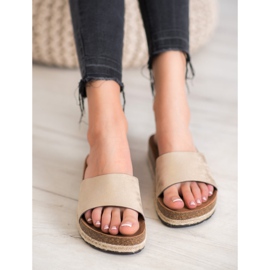 Goodin Chinelos dourados elegantes 2