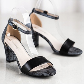 Goodin Sandálias Elegantes Com Rendas preto 1 Goodin Sandálias Elegantes Com Rendas preto 1