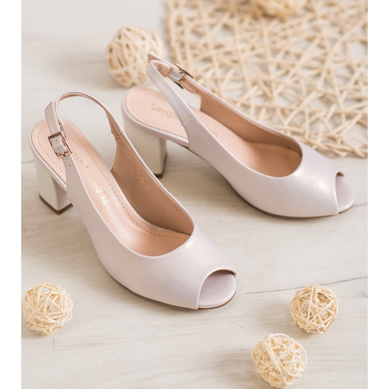 Sergio Leone Sandálias Abertas Elegantes castanho 1