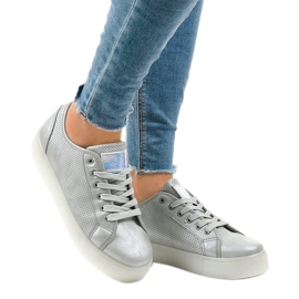 Tênis feminino cinza creepersy F-2969 1