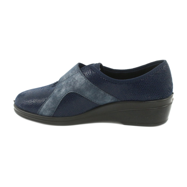 Sapatos femininos Befado pu 032D001 azul marinho 2