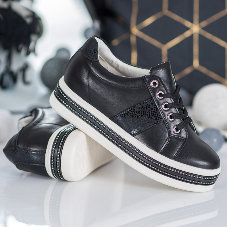 Bestelle Tênis Com Zircônia Cúbica preto 1