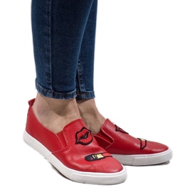 Tênis vermelho com estampas G1202A-4 1 Tênis vermelho com estampas G1202A-4 1