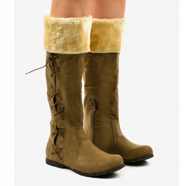 Botas rasas marrons isoladas AF1151 castanho 1 Botas rasas marrons isoladas AF1151 castanho 1