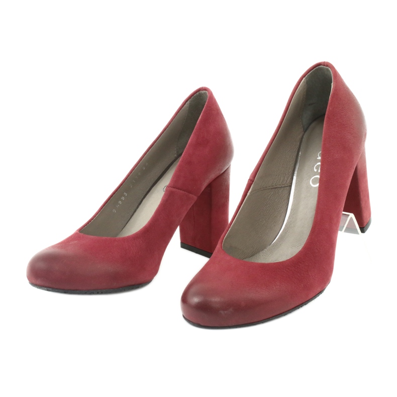 Sapatos femininos clássicos Edeo 2119 claret multicolorido 2