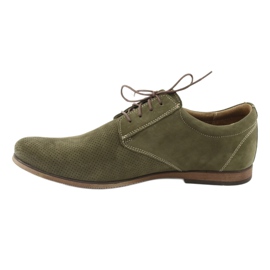 Sapatos casuais masculinos Riko 777D verde 2