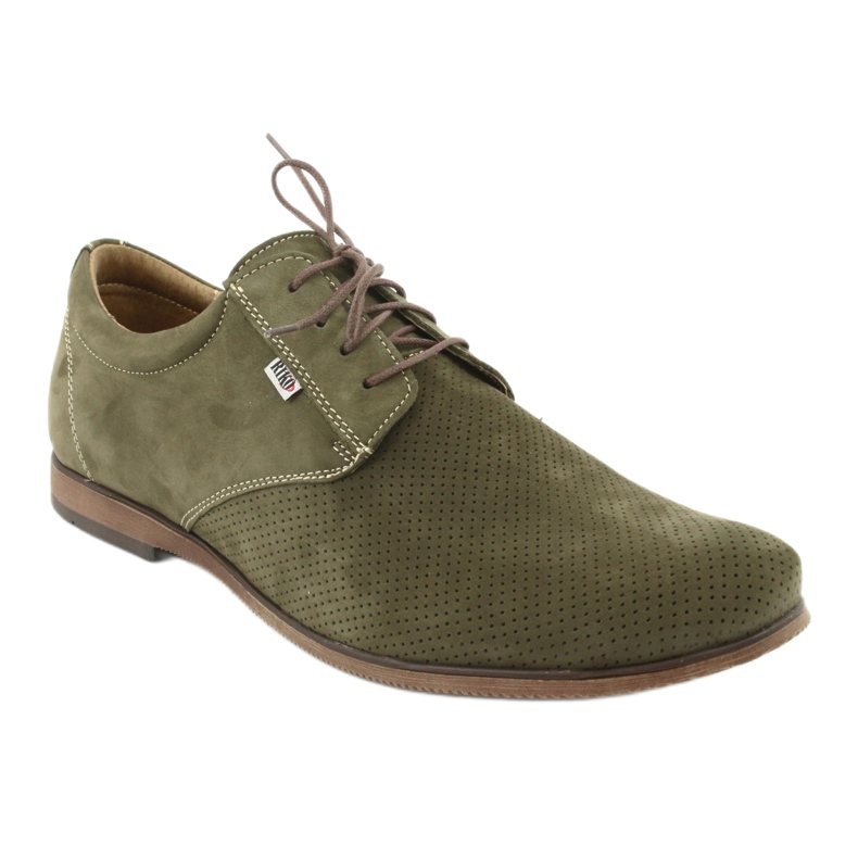 Sapatos casuais masculinos Riko 777D verde 1