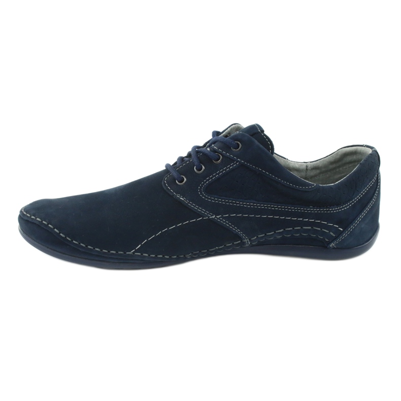 Sapatos casuais masculinos Riko 844 azul marinho 2