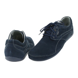 Sapatos casuais masculinos Riko 844 azul marinho 4
