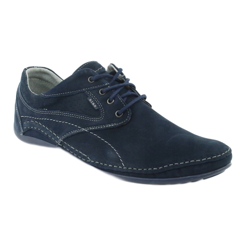 Sapatos casuais masculinos Riko 844 azul marinho 1