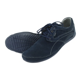Sapatos casuais masculinos Riko 844 azul marinho 5