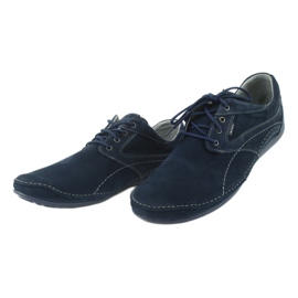 Sapatos casuais masculinos Riko 844 azul marinho 3