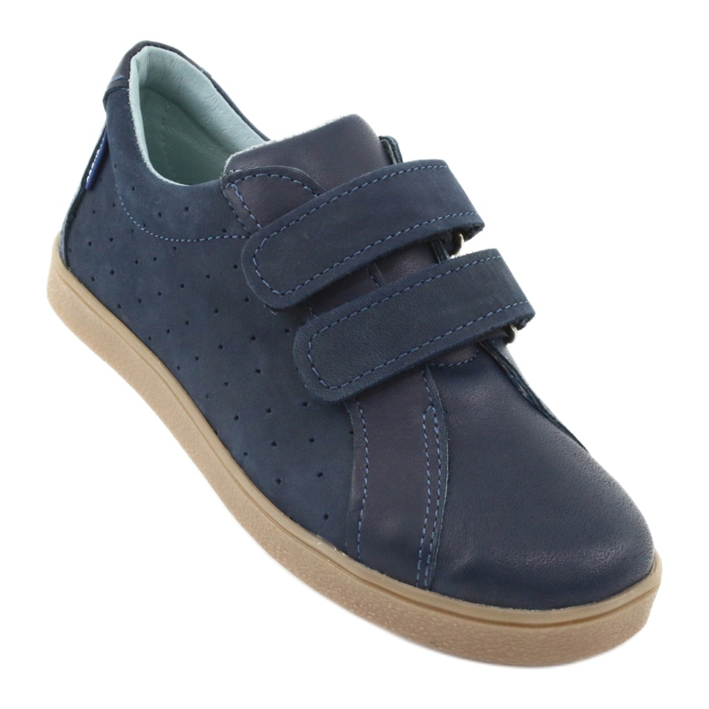 Sapatos de menino com velcro Mazurek 1235, azul marinho 1
