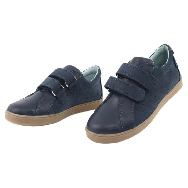 Sapatos de menino com velcro Mazurek 1235, azul marinho 3