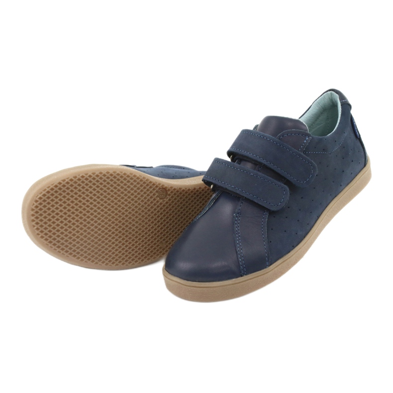 Sapatos de menino com velcro Mazurek 1235, azul marinho 5