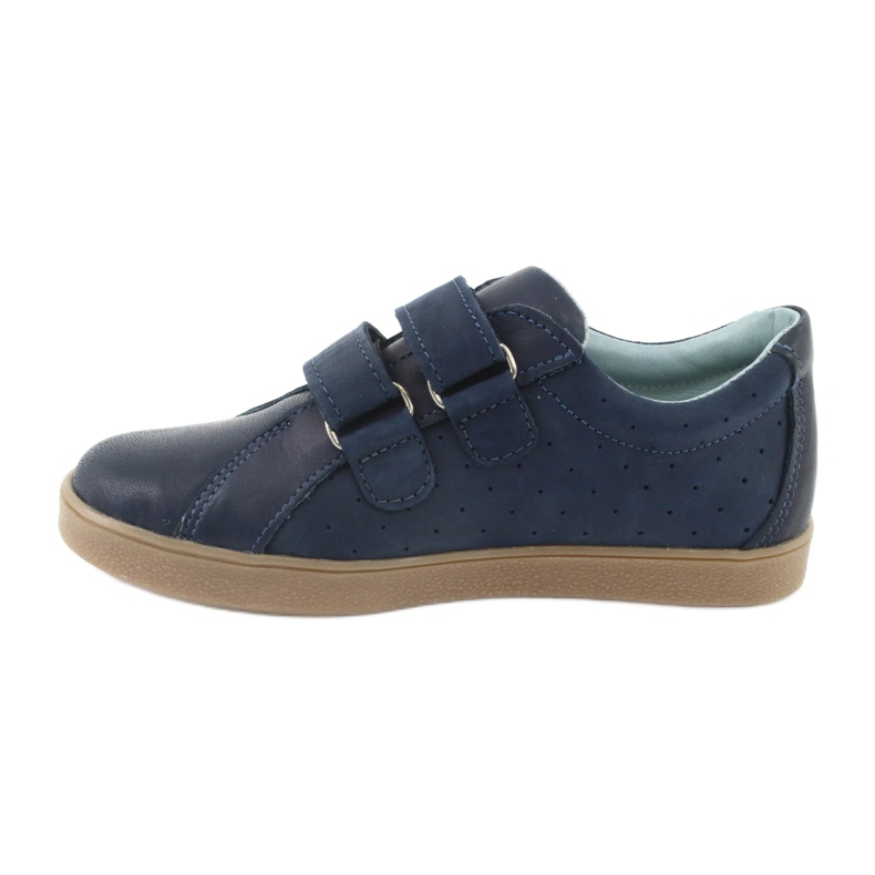 Sapatos de menino com velcro Mazurek 1235, azul marinho 2