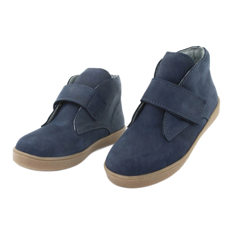 Botas de velcro Mazurek 1101 azul marinho 3