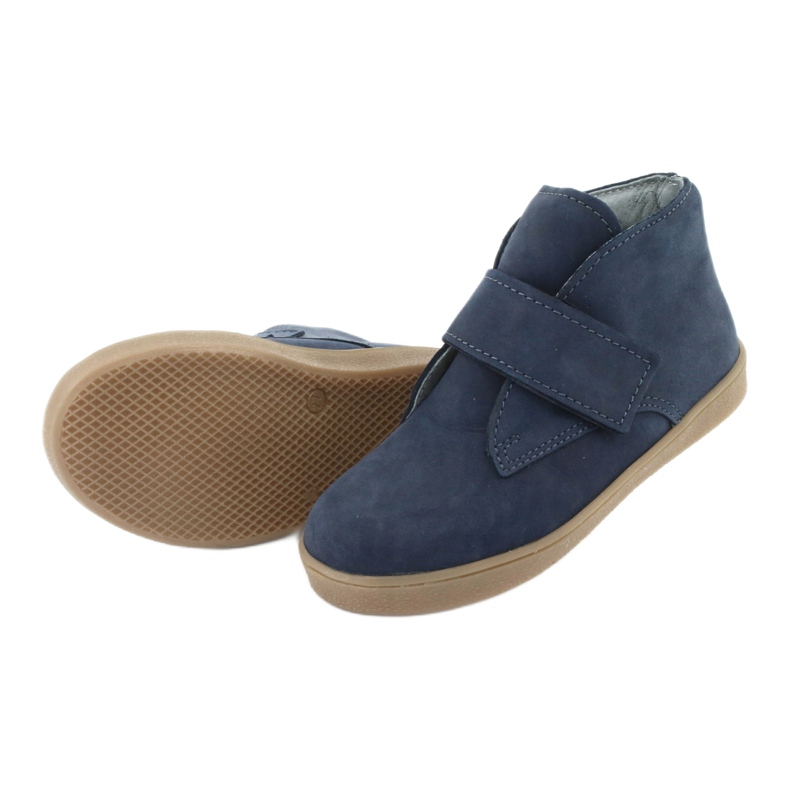 Botas de velcro Mazurek 1101 azul marinho 5
