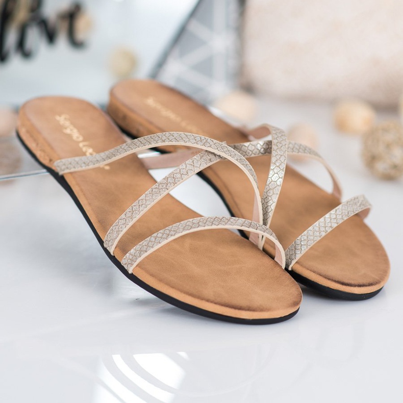 Sergio Leone Chinelos elegantes amarelo 2