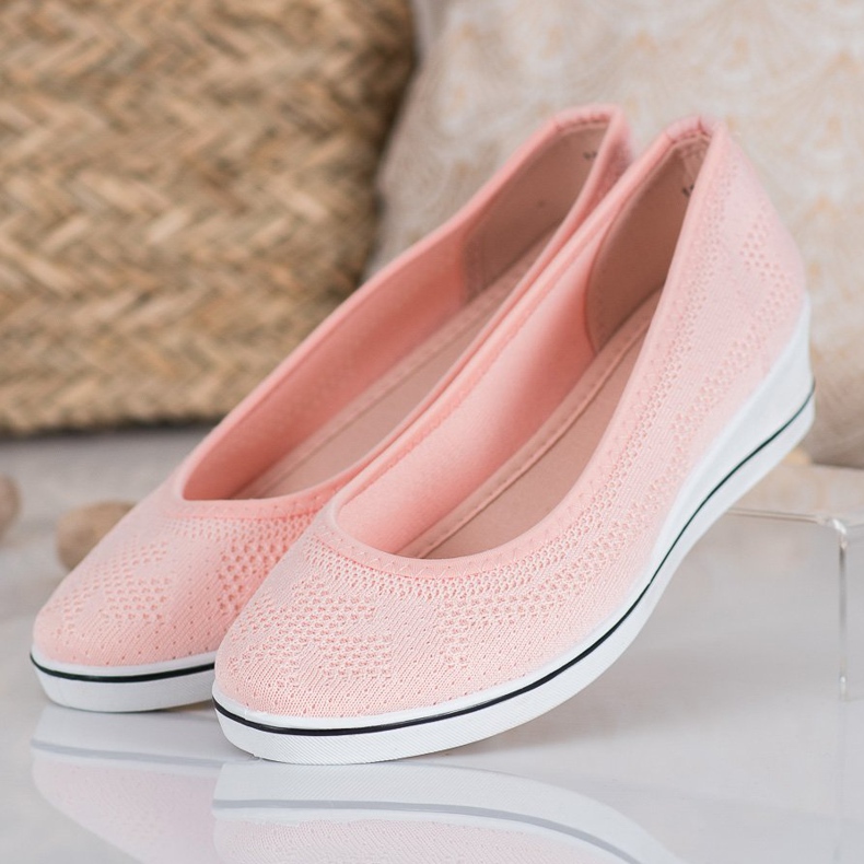 Super Me Bailarina a céu aberto na cunha rosa 1