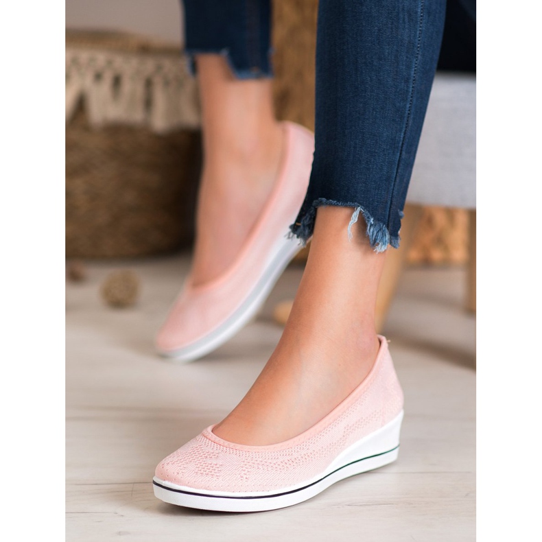 Super Me Bailarina a céu aberto na cunha rosa 2