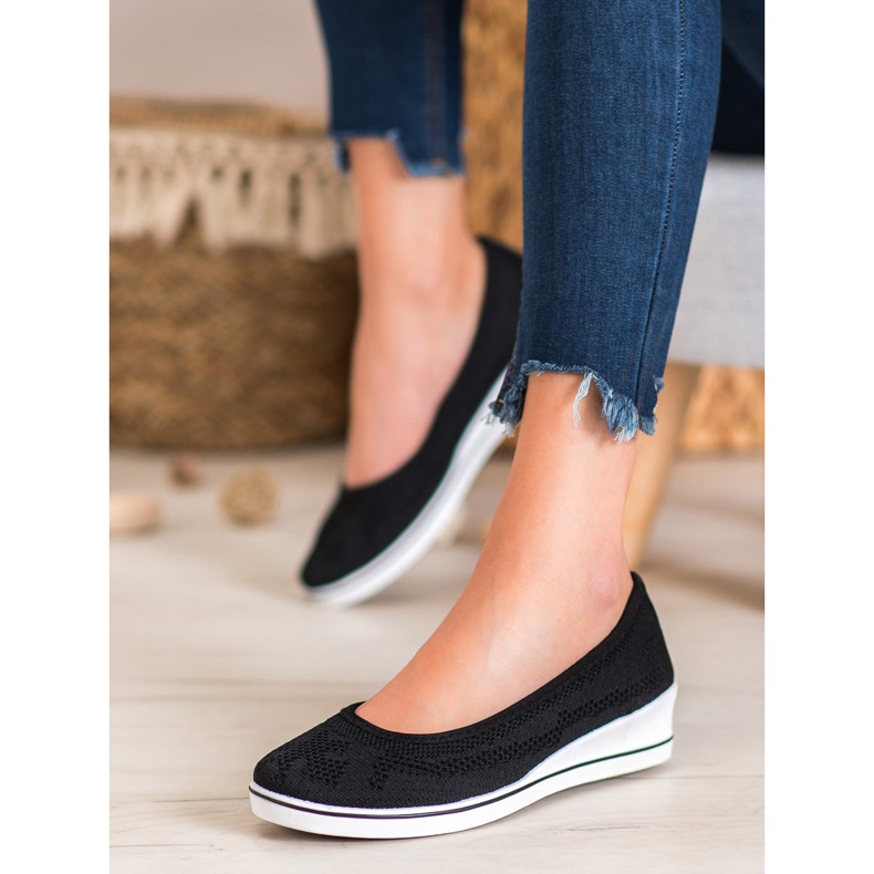 Super Me Bailarina a céu aberto na cunha preto 1