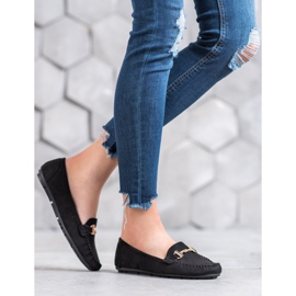 Clowse Mocassins pretos com enfeite 1