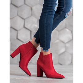 SHELOVET Botas elegantes vermelho 1