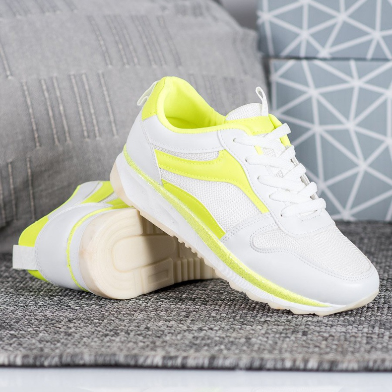 SHELOVET Sapatos brancos amarrados 1