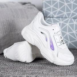 SHELOVET Tênis da moda na plataforma branco 1