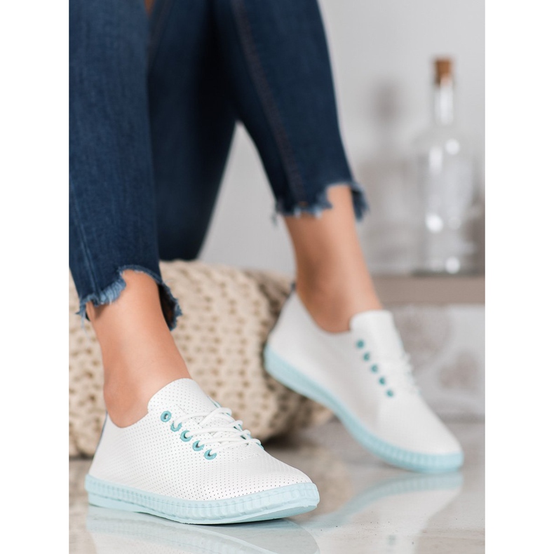 SHELOVET Tênis Light Openwork branco 2