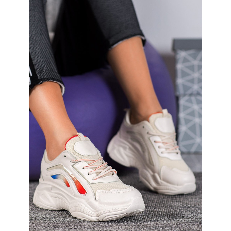 SHELOVET Tênis Bege Estiloso 1