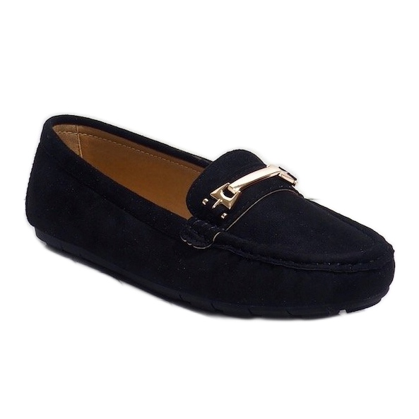 Mocassins pretos com fivela FM2958-2 1