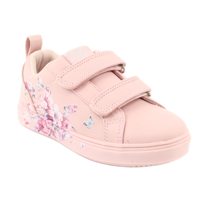 Tênis American Club Velcro com flores ES11 vermelho roxo azul rosa 1