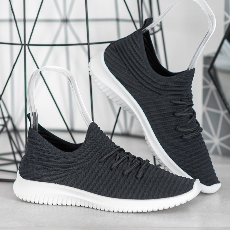 SHELOVET Sapatos Têxteis Deslizantes preto 1