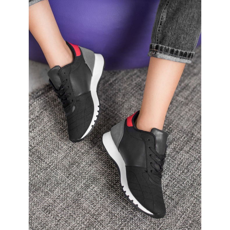 SHELOVET Calçado desportivo preto vermelho multicolorido 2