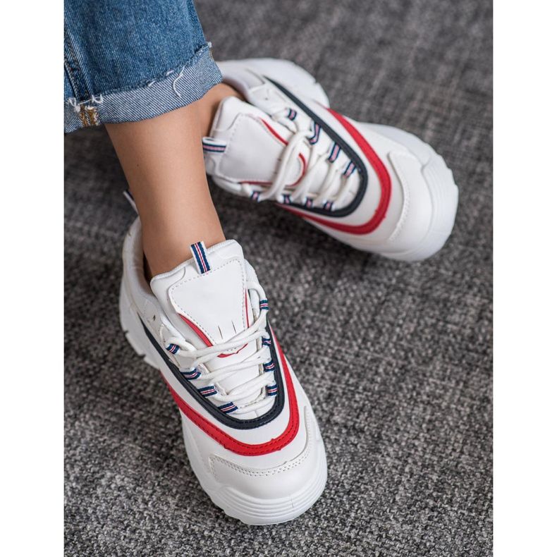 Weide Sapatos da moda na plataforma branco 2