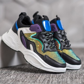 Weide Tênis elegantes com lantejoulas multicolorido 1