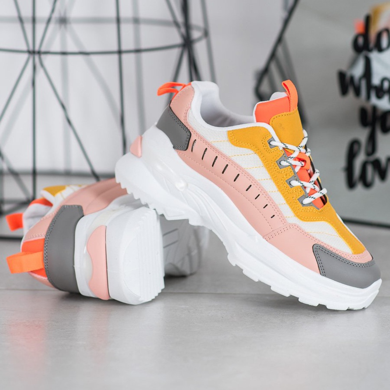 SHELOVET Sapatos da moda na plataforma multicolorido 1