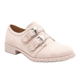 Sapatos bege com tachas ES8500 1
