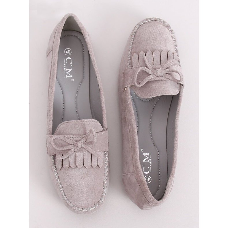 Mocassins femininos Grey Classic 77-202 Grey cinza 1