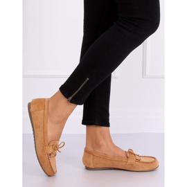 Camelo clássico feminino de mocassins 77-202 Camel castanho 2