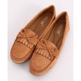 Camelo clássico feminino de mocassins 77-202 Camel castanho 1