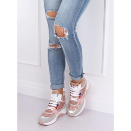 Tênis cano alto D20-2 rosa multicolorido 2